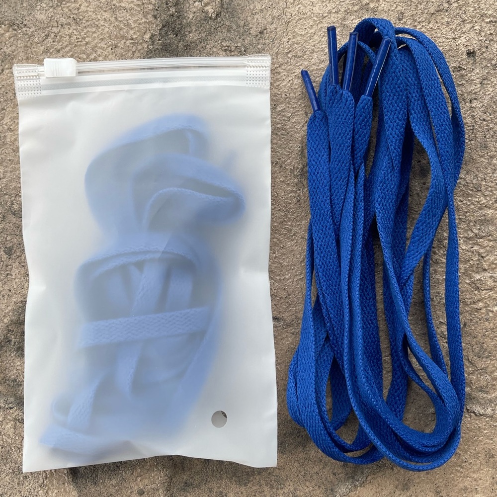 Flat shoelaces (blue)